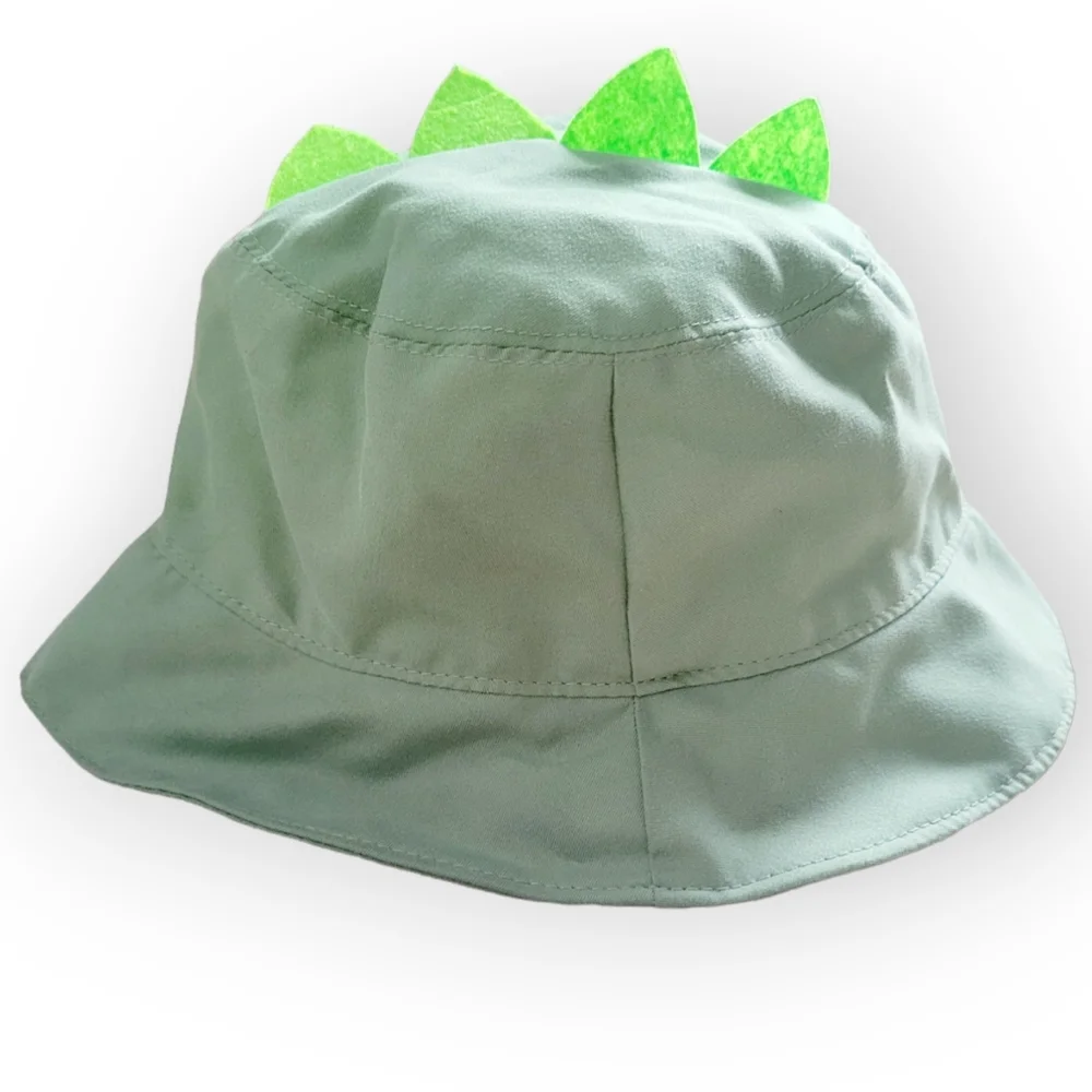 Goldbug Green Dinosaur 6-18M Unisex Spikes Bucket Sun Hat